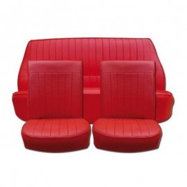 RED SKAI SEAT COVERS (COMPLETE SET) RENAULT 4CV