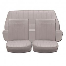 FABRIC AND SKAI SEAT COVERS GREY RENAULT 4CV (COMPLETE SET)