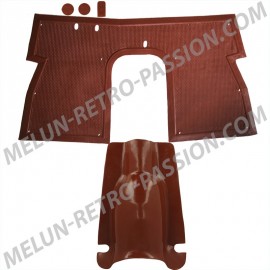 TAPIS AV POLYURETHANE Ens. MARRON DIAMANT...