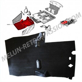 black polyurethane trunk mat - renault caravelle