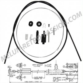 CABLE D'ACCELERATEUR RENAULT R9 R11 R18 R19 R21 R25 SUPER5 ...