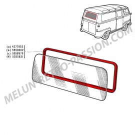 JOINT DE LUNETTE ARRIERE RENAULT ESTAFETTE