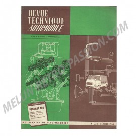 revue technique automobile peugeot 404 1963-1965