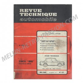 revue technique automobile simca 1000...