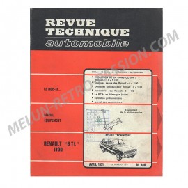 revue technique automobile renault 6 tl 1100