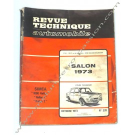 revue technique automobile simca 1000 rallye