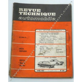 REVUE TECHNIQUE AUTOMOBILE OPEL MANTA/ASCONA - SIMCA 1301/1501