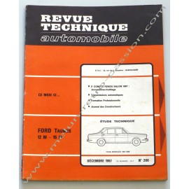 REVUE TECHNIQUE AUTOMOBILE FORD TAUNUS 12M - 15M