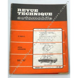 REVUE TECHNIQUE AUTOMOBILE DAF 55 - ALFA ROMEA 1750-2000