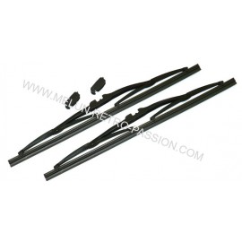 BALANCERAS WIPER x 2 NEGRAS MONTAJE MODERNO LONGITUD 35 cm