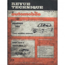 REVUE TECHNIQUE AUTOMOBILE PEUGEOT 205 et BMW...