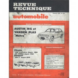 REVUE TECHNIQUE AUTOMOBILE AUSTIN - CITROEN -...