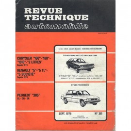 REVUE TECHNIQUE AUTOMOBILE CHRYSLER, RENAULT...