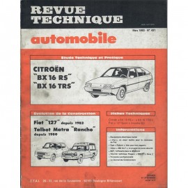 REVUE TECHNIQUE AUTOMOBILE CITROEN BX 16 -...