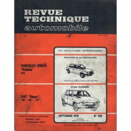 REVUE TECHNIQUE AUTOMOBILE FIAT RITMO -...