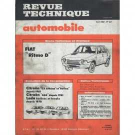 REVUE TECHNIQUE AUTOMOBILE FIAT RITMO D -...