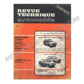 REVUE TECHNIQUE AUTOMOBILE MATRA SIMCA...