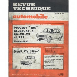 REVUE TECHNIQUE AUTOMOBILE PEUGEOT 104  et...