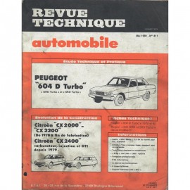 REVUE TECHNIQUE AUTOMOBILE PEUGEOT 604 D...