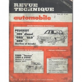 REVUE TECHNIQUE AUTOMOBILE PEUGOT 305 GRD -...