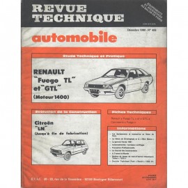 REVUE TECHNIQUE AUTOMOBILE RENAULT FUEGO TL...