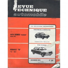 REVUE TECHNIQUE AUTOMOBILE RENAULT R18 et...