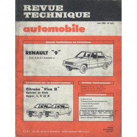 REVUE TECHNIQUE AUTOMOBILE RENAULT R9 et...