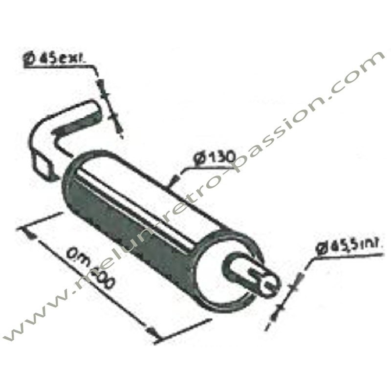 REAR SILENCER 1ST MODEL R5 ALPINE