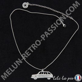 Collar Citroën AMI 8, Auto AMI 8, Cordelette Argent