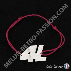 Renault R4 Bracelet, 4L Lettering - Red Cord