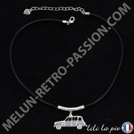 Collier Renault R4, Auto 4L - Cordelette noire