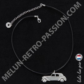 Necklace Citroën Traction, Auto Traction - Black cord