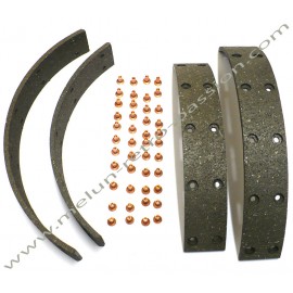 BRAKE LININGS + Rivets PEUGEOT 202, 203, 403, 404, PANHARD Dyna