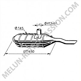 SIMCA 1000 OVAL SILENCER