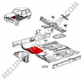 PLANCHER AVANT DROIT RENAULT R5