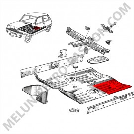 PISO TRASERO IZQUIERDO RENAULT R5