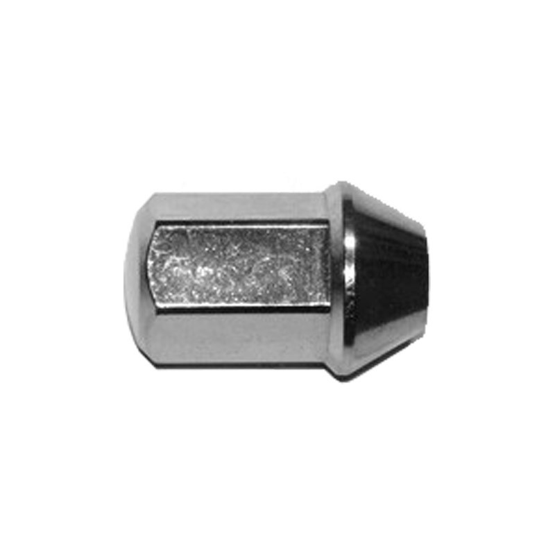 CHROME WHEEL NUT 10x125 TAPERED 60 °