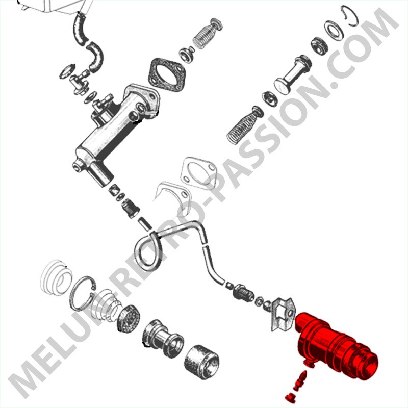 RECEPTEUR EMBRAYAGE PEUGEOT 404, 504