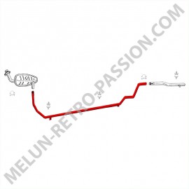 TUBE D'ECHAPPEMENT INTERMEDIAIRE RENAULT R5