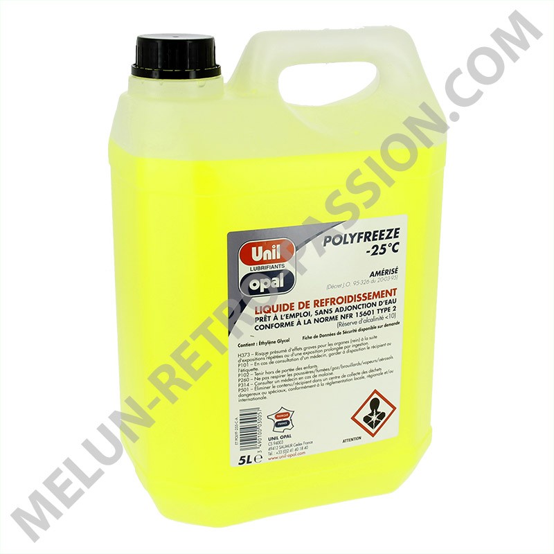 Liquide de refroidissement universel jaune 5 litres - Matijardin