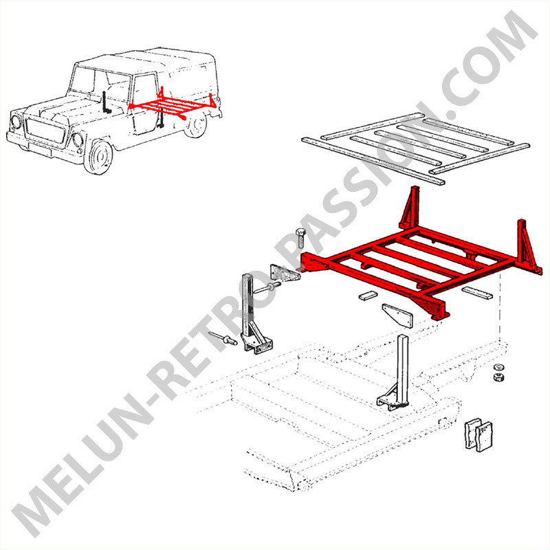 REAR METAL PLATFORM RENAULT RODEO 4