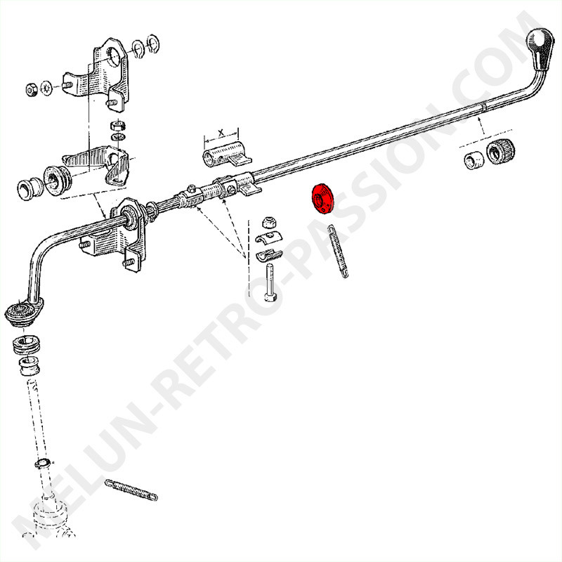 Pommeau Levier de Vitesse pour Renault R4 4L. Qualité Supérieure. Montage  d'Origine. 