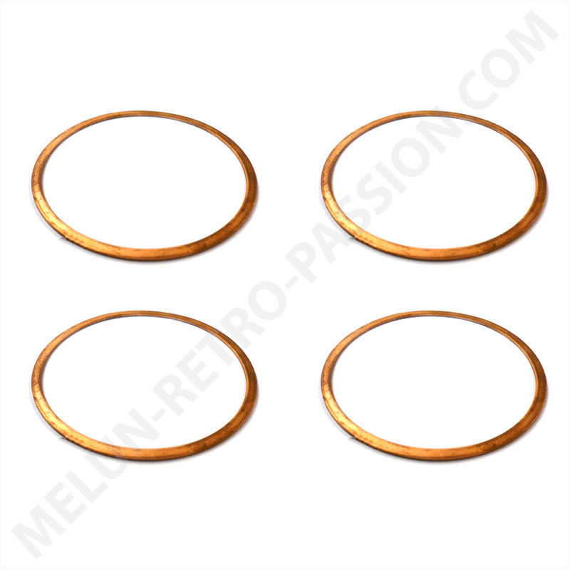 COPPER SEALING GASKET RENAULT 4CV, DAUPHINE, R4, 62.5mm, set of 4