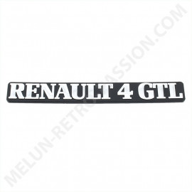 MONOGRAMA DEL PORTÓN TRASERO DEL RENAULT R4 GTL