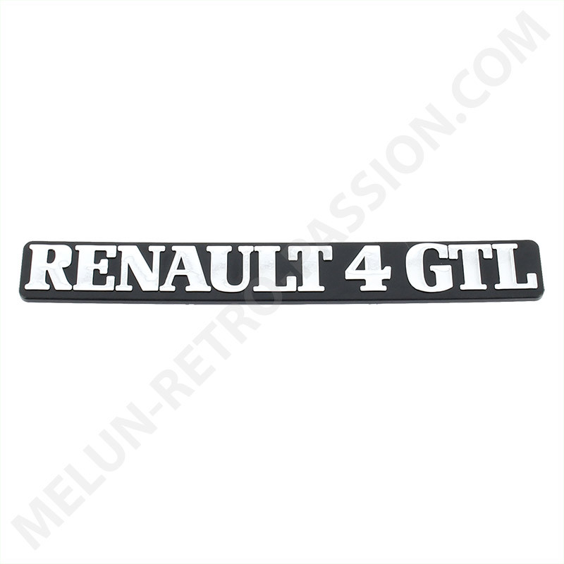 MONOGRAMA DEL PORTÓN TRASERO DEL RENAULT R4 GTL