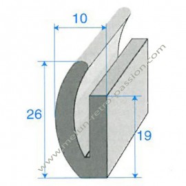 SEAL PROFILE VARIOUS DOOR AND BOTTOM OF TRUNK THE METER PEUGEOT 203 403