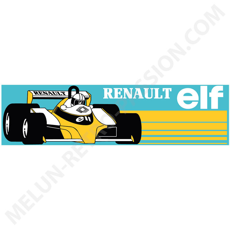 AUTOCOLLANT LUNETTE ARRIERE RENAULT ELF FORMULE 1