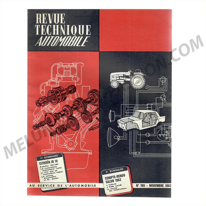REVUE TECHNIQUE AUTOMOBILE CITROEN ID 19 - EVOLUTION 1961-1963