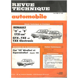 REVUE TECHNIQUE AUTOMOBILE RENAULT 11 ET 9 -...