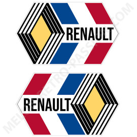 PEGATINA RENAULT AZUL BLANCO ROJO